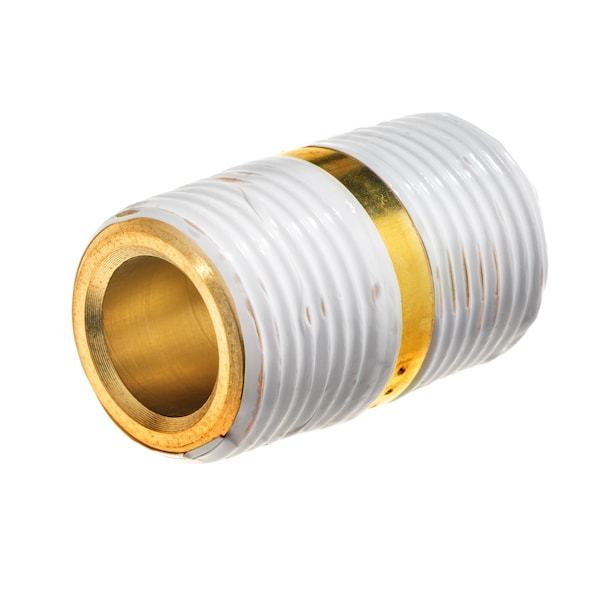 Usa Industrials Brass Instrumentation Fitting w Sealant Close Nipple 1/2" MNPT ZUSA-PF-5121 - main